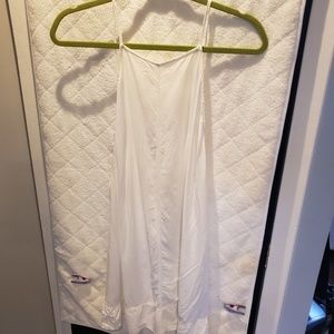 White slip dress